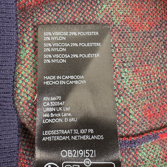 MAEVE By Anthropologie Maxine Sweater Size XXS Blue Strawberry Puff Sleeve NWOT - Picture 4 of 8